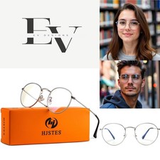 Retro Round Blue Light Glasses for Stylish Eye Protection - Unisex Design