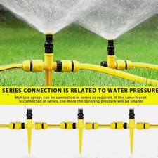 3X 360° Water Sprinkler Lawn Irrigation Automatic Rotating For Garden Watering