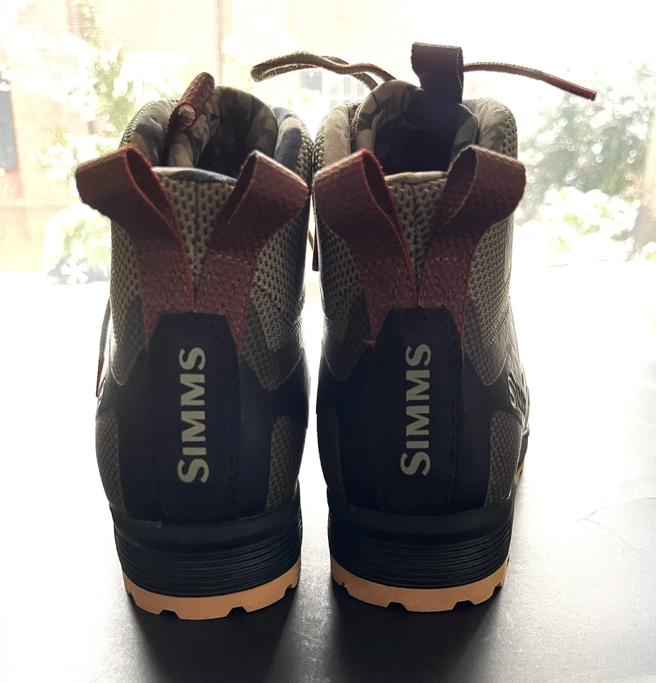 Botas de Vadeo Simms Pesca Peso Mosca Acceso Suela de Goma Vibram - Nuevas Talla 7 Foto 4 de 4
