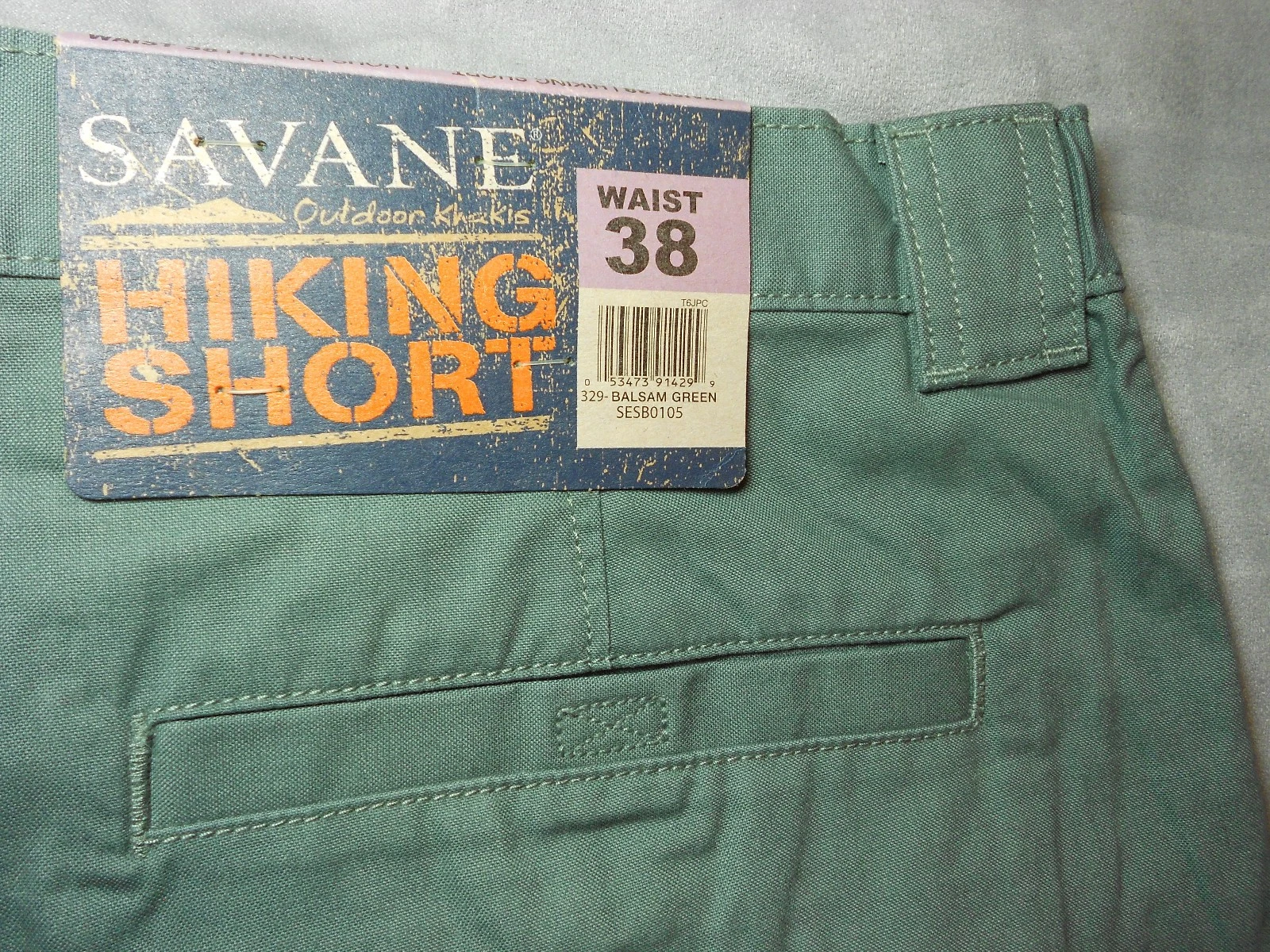 NEW SAVANE size 38 CARGO HIKING SHORTS khaki green EASY CARE men's mens NWT