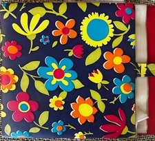 Flower Power 1960's 45 record holder Hold 45's in plastic sleeves for 7" records