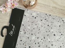 Mad about mats Fußmatte Teppich Türvorleger grau gepunktet 50x75 cm waschbar NEU