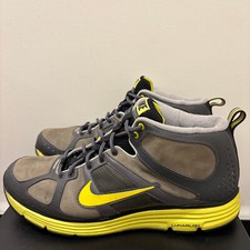 Nike Men's Lunar Elite Trail Mid 2011 [454534-002] - Grey/Yellow - Size US 11