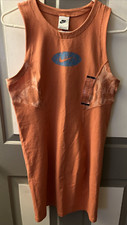 Nike Sportswear Icon Clash Women's Tank Dress in Coral  Blue Size L NEW 70