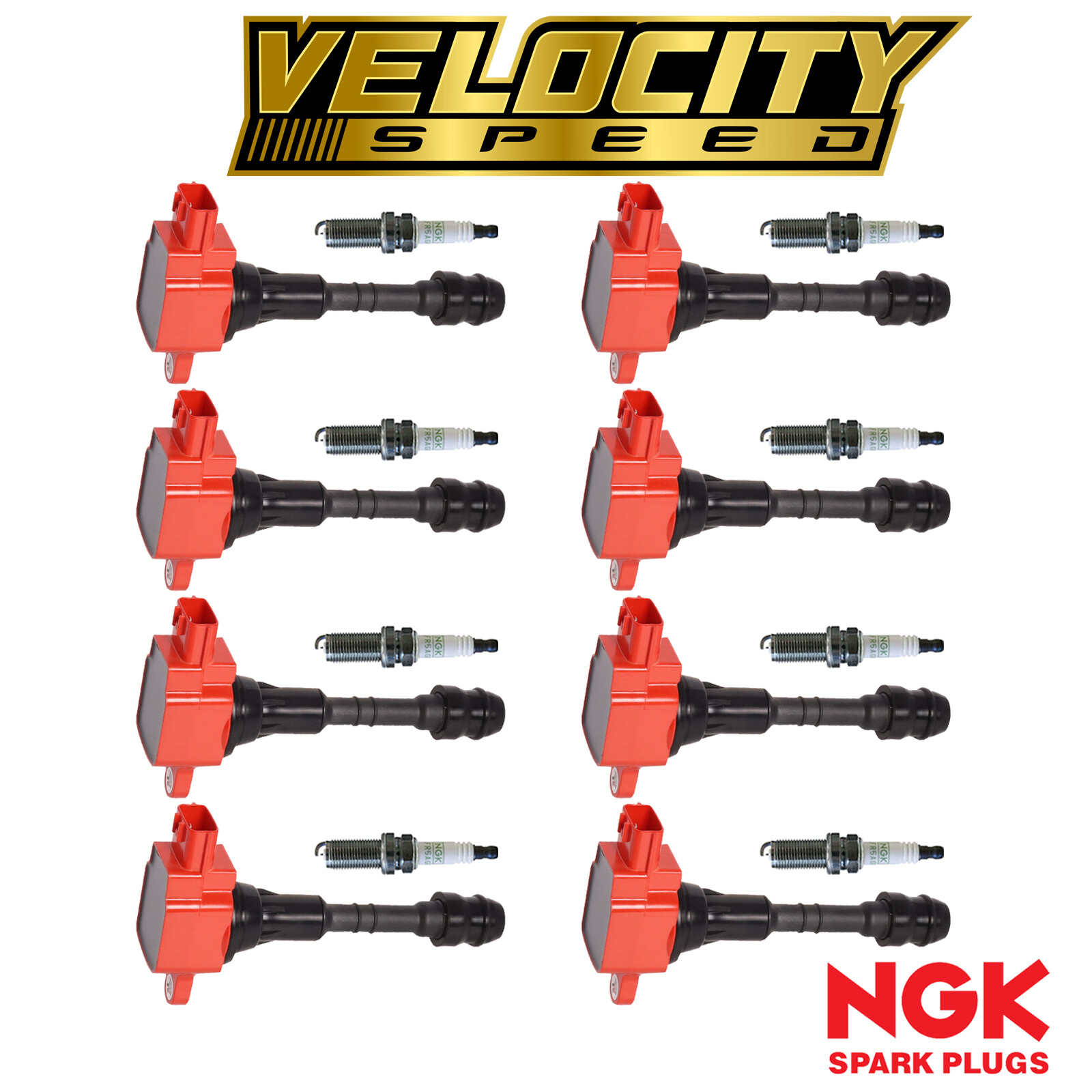 Energy Ignition Coil  NGK Spark Plug 8PCS for 04-07 Armada Titan/ QX56 5.6L V8