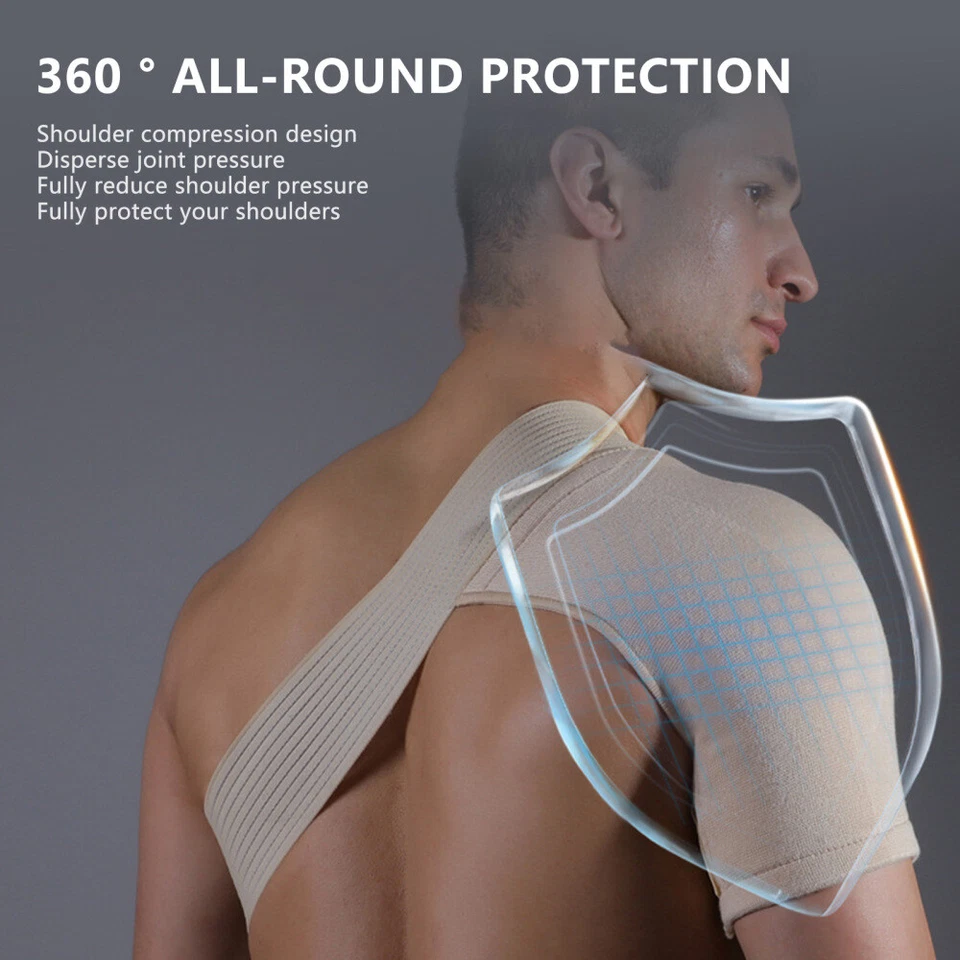 Correa de soporte para hombro ajustable con almohadilla de presión para hombres mujeres Foto 3 de 4