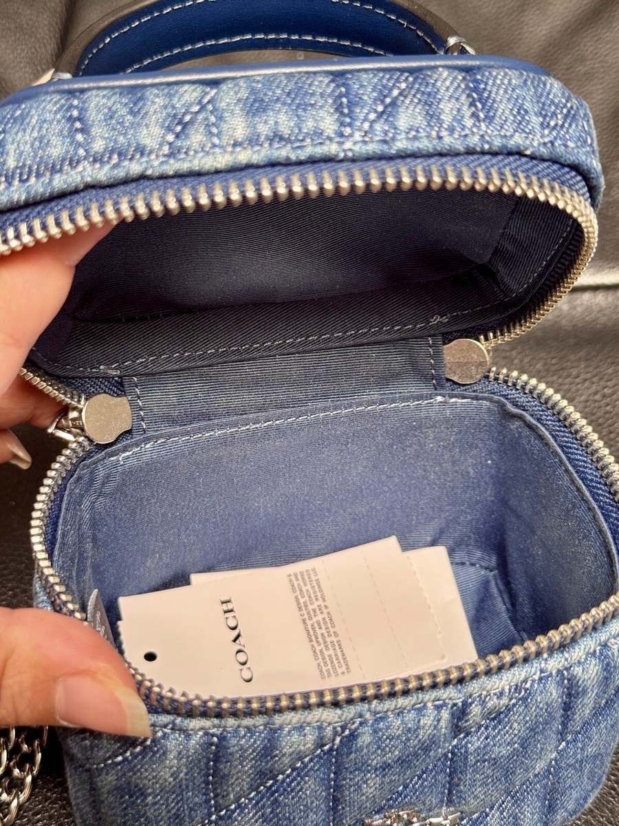 国内即発 COACH デニム アヴァ クロスボディ ミニバッグ CAQ00 国内即発 COACH デニム アヴァ クロスボディ ミニバッグ CAQ00