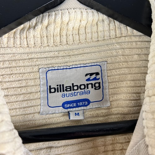 Vintage Billabong Long Sleeve Shirt Beige Mens Medium Heavy Cotton 90s Surfwear - Picture 6 of 11