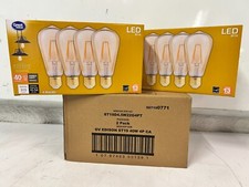 LOT OF 8 BULBS Vintage Style Edison Amber Light E26 Bulb, 40W Equivalent ST19