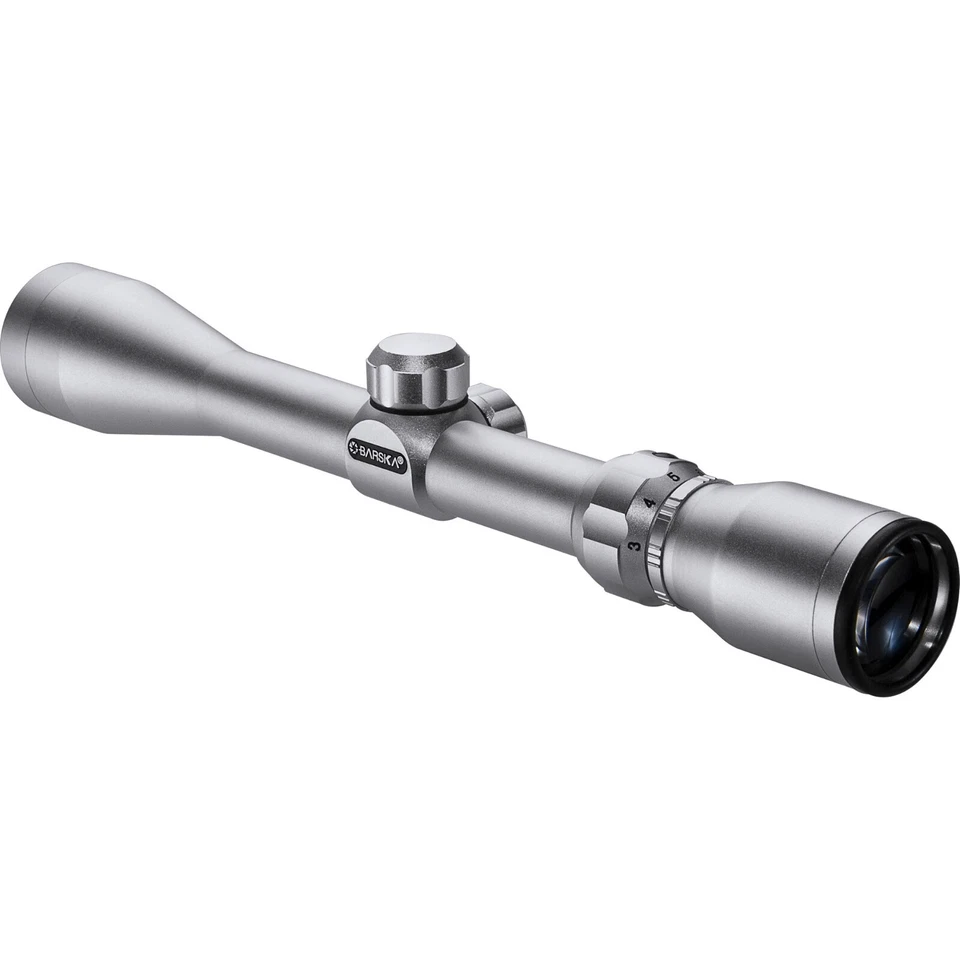 Прицел винтовочный Barska 3-9x40 мм сетка 30/30 серебристый с кольцами, CO11538 - Изображение 3 из 4