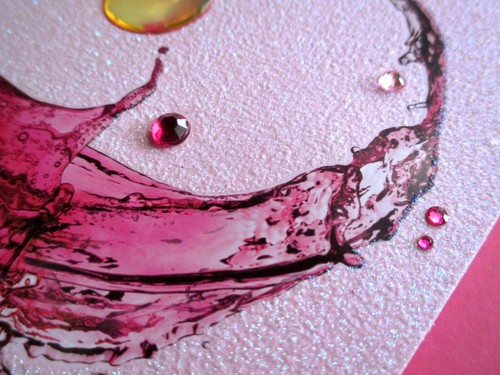 Grußkarte Papyrus 3D Glitzer gemed MAKE A SPLASH Martini Geburtstag - Bild 2 von 4