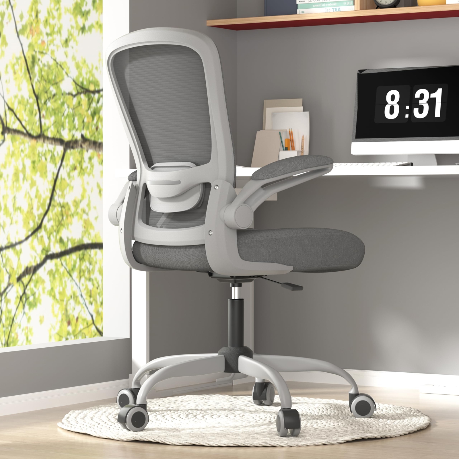 Ergonomic Office Chair with Adjustable Lumbar Support & High Back