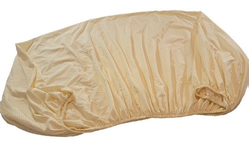 Twin Sz Sheet Set By Amazon Basics. Yellow & white 100%polyester - Picture 13 of 14