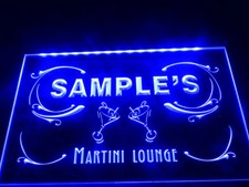 Martini Lounge beer bar club pub LED Neon Light Sign home room decor size 12 x 8