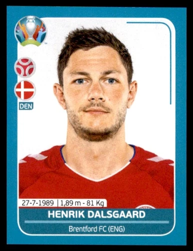 Panini UEFA Euro 2020 Preview - Henrik Dalsgaard Denmark No. DEN12