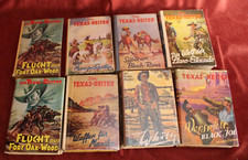 8x Westernroman Leihb&uuml;cher 50/60er Der Texas Reiter, X3