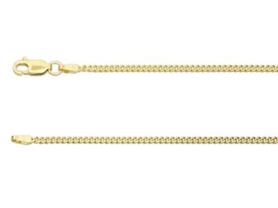 Panzerkette 9 kt Gelbgold diamantgeschliffen 16''/18''/20''/22''/24'' Halskette massiv Gold