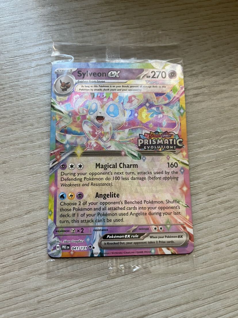 Sylveon ex - (Prismatic Evolutions Stamp) 041/131 Miscellaneous Cards & Products