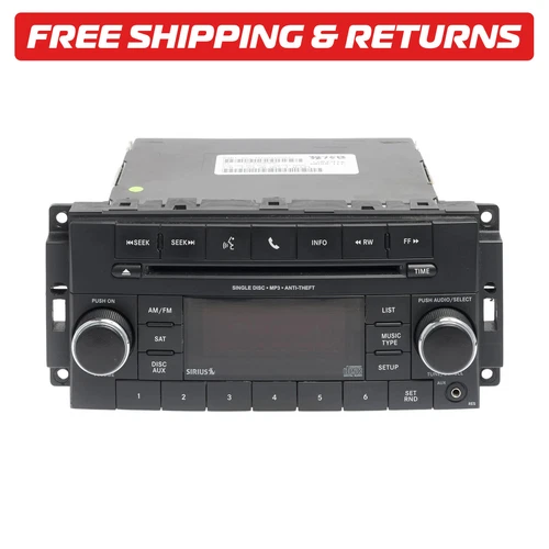 2012-2017 Dodge Caravan Radio receiver AM FM CD MP3 Satellite P05091258AF OEM