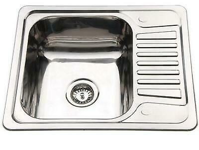 Kitchen Sink Drainer Compact Stainless Steel Small Inset 1 0 One