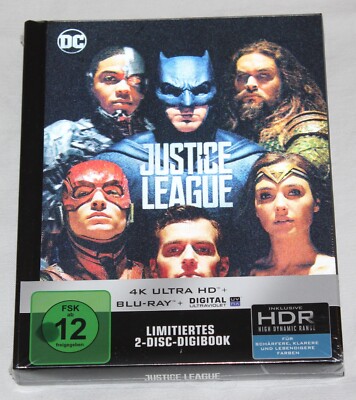 4K UHD + Blu-ray: Justice League - Limitiertes 2-Disc-Digibook