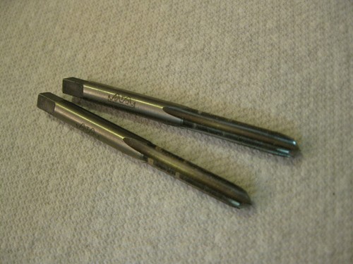 .208"-80 NS Spiral Point Plug Tap, 4 Flute, Greenfield, 2pc lot