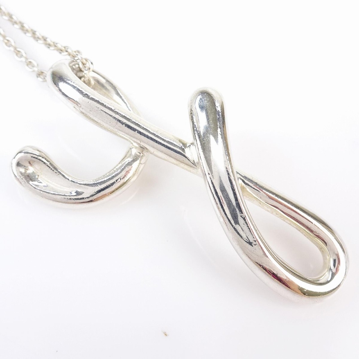 Tiffany Elsa Peretti Sterling Silver Alphabet Letter Y