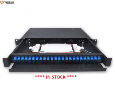 Full Solution of 24 Port Fiber Optic Patch Panel 1U 19 Inch SC Connector -736748