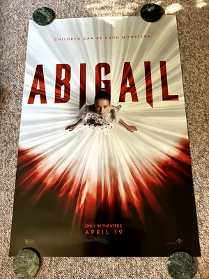 ABIGAIL - 2024 - Original 27x40 Advance Movie Poster , VAMPIRE, New, Pics.