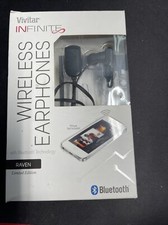 Vivitar Infinite Wireless Bluetooth In-Ear Earphones V12786-P Raven