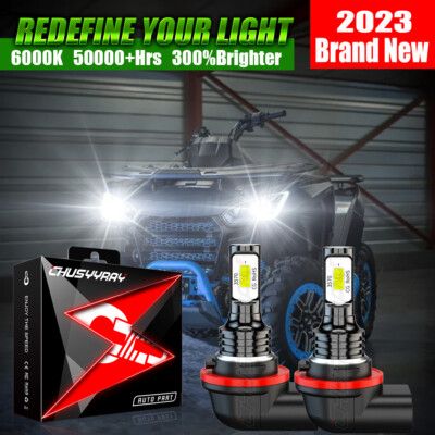 For 2021 2022 2023 honda rancher 420 12v pair 3pins LED Headlight Bulbs