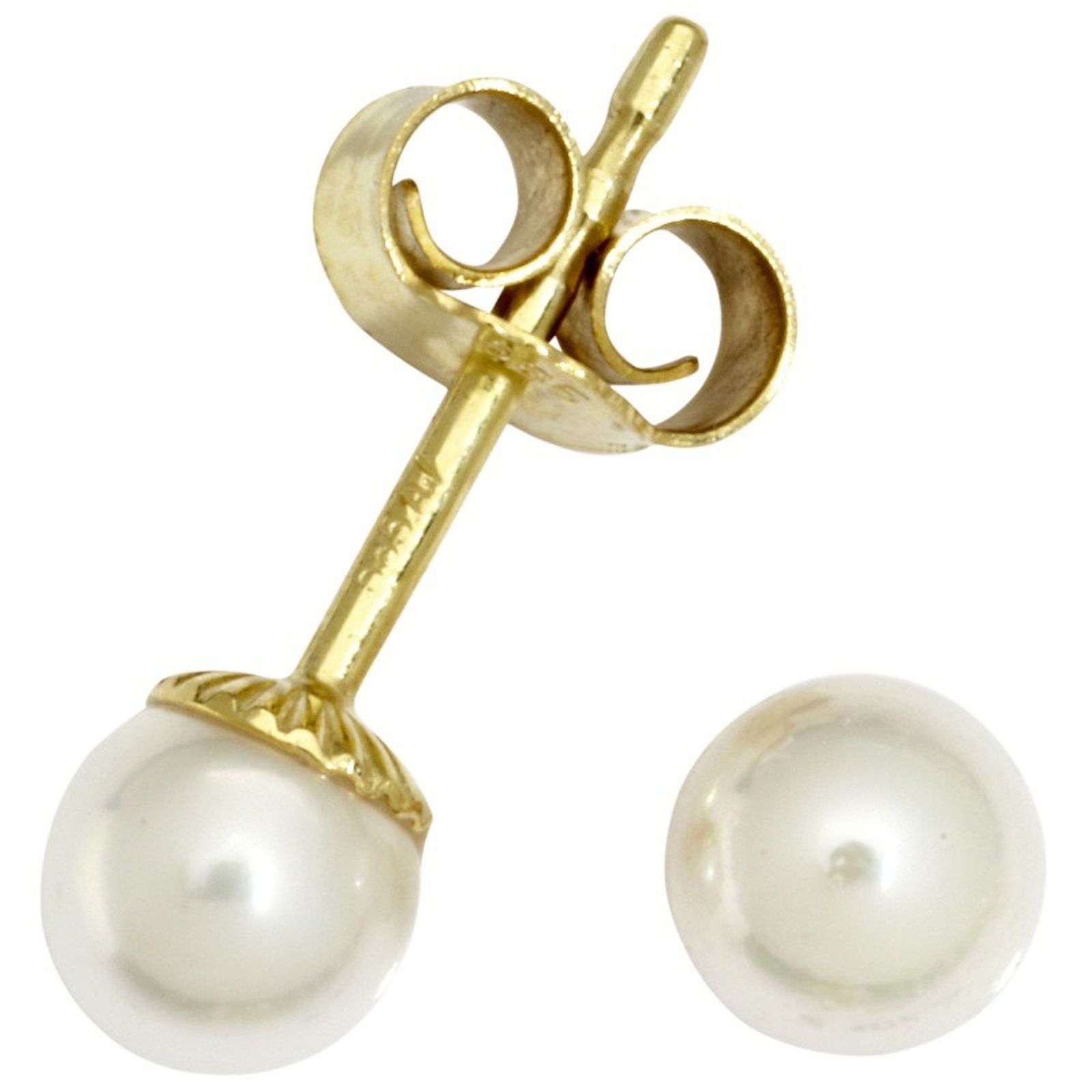 Базовое золото Ohrstecker ZP5 Damen 14 карат 585 проба Gelbgold Wei Perle 24290₽