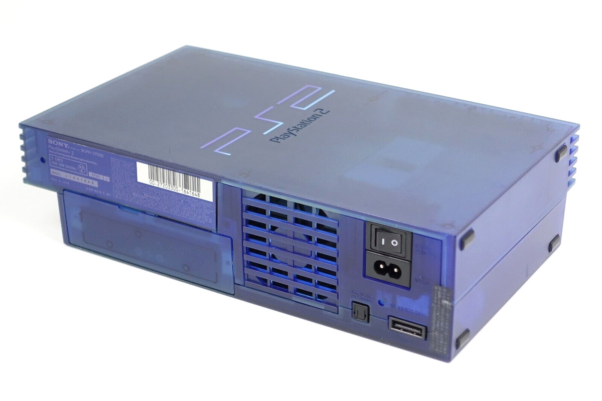 PS2 PlayStation 2 SCPH-37000 Ocean Blue Console SONY Japan PS2 PlayStation 2 SCPH-37000 Ocean Blue Console SONY Japan