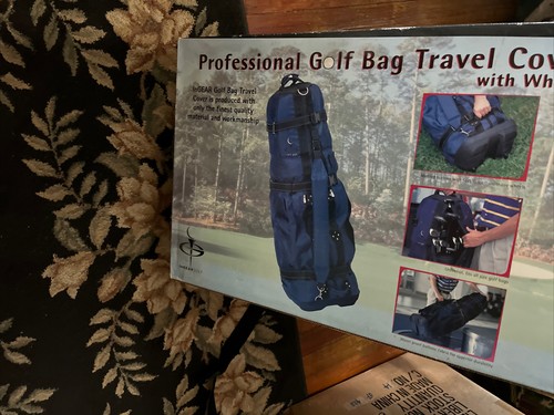 INGEAR Golf Bag Travel Cover with Wheels Navy Blue - NEW - 第 5/5 張圖片
