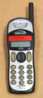 Mitsubishi Trium T300 - Gray and Black ( SunCom ) Cellular Phone - Untested
