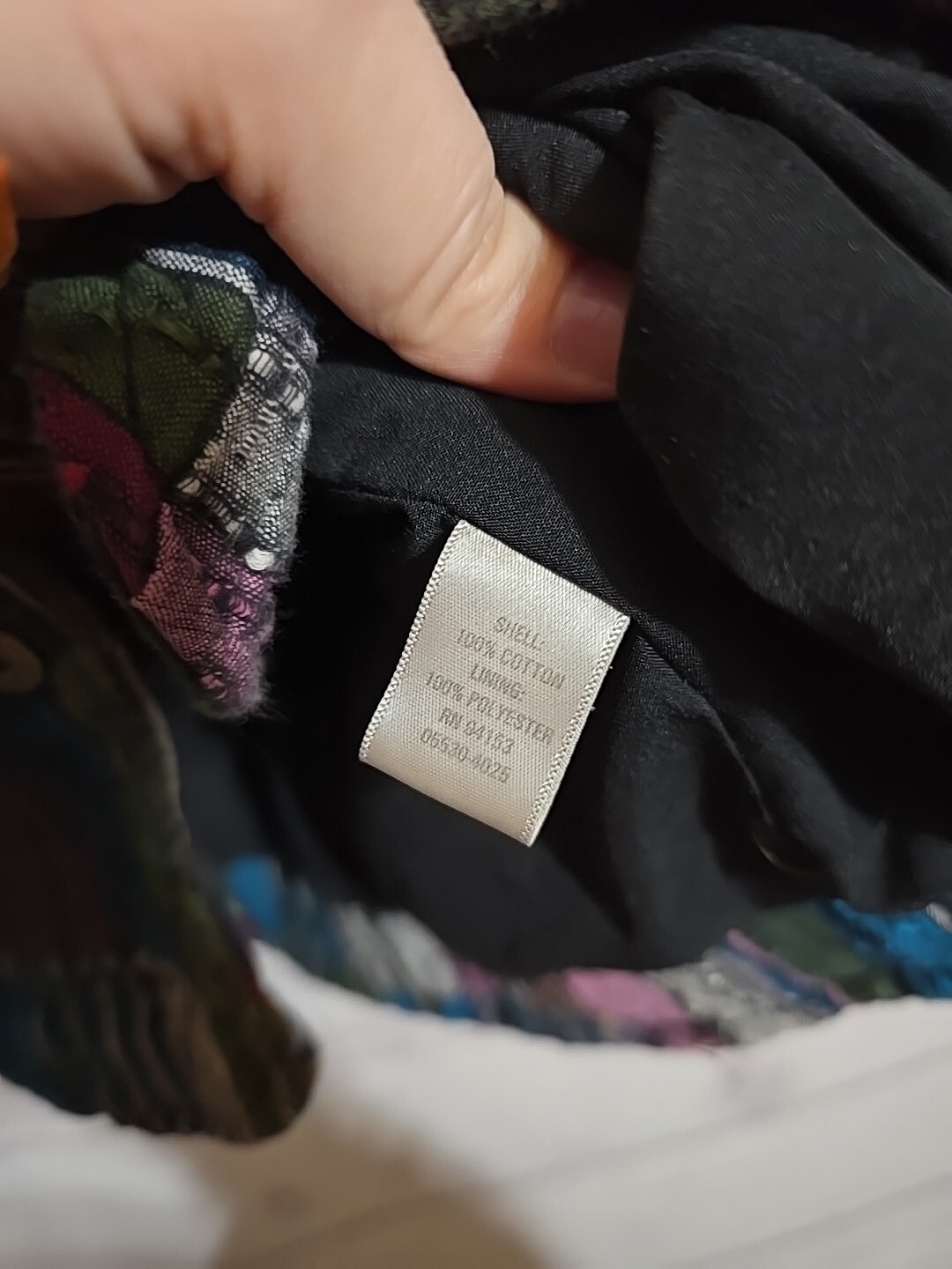 CJ Banks Multicolor Patchwork Button Down Boho Ho… - image 6