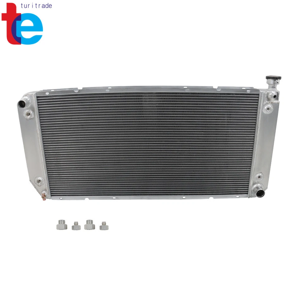 Radiador de 4 filas para camioneta Chevy GMC C/K 1500 2500 3500 5,7 L 7,4 L V8 1988-1999 Foto 2 de 4