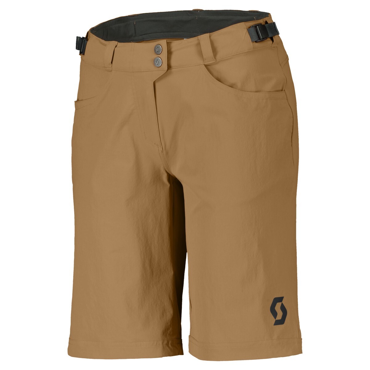 Pantalón corto de bicicleta Scott Trail Flow para mujer (incluye pantalón interior) beige seda 2024