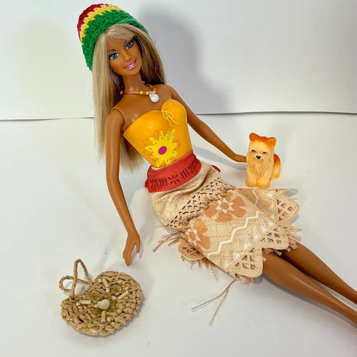 Cali Girl Barbie Doll Redressed Tan Blonde 2003 Vintage Y2k Surf Tropical Beach