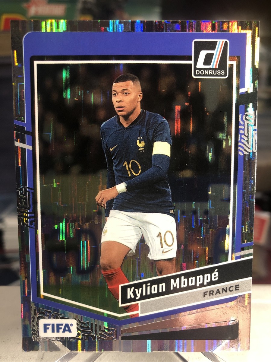 Kylian Mbappe 2023-24 Donruss FIFA Soccer Silver Lines Foil