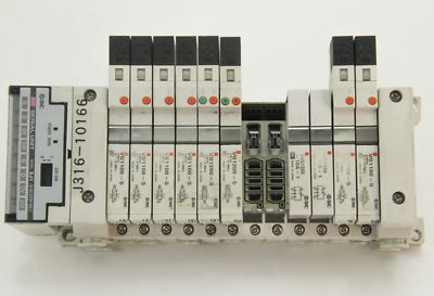 10166 SMC 12-SLOT Manf Terminal Ventil SJ1 W/VVQ1000-10A-1 & VQ1100-5 EX120-SSL1