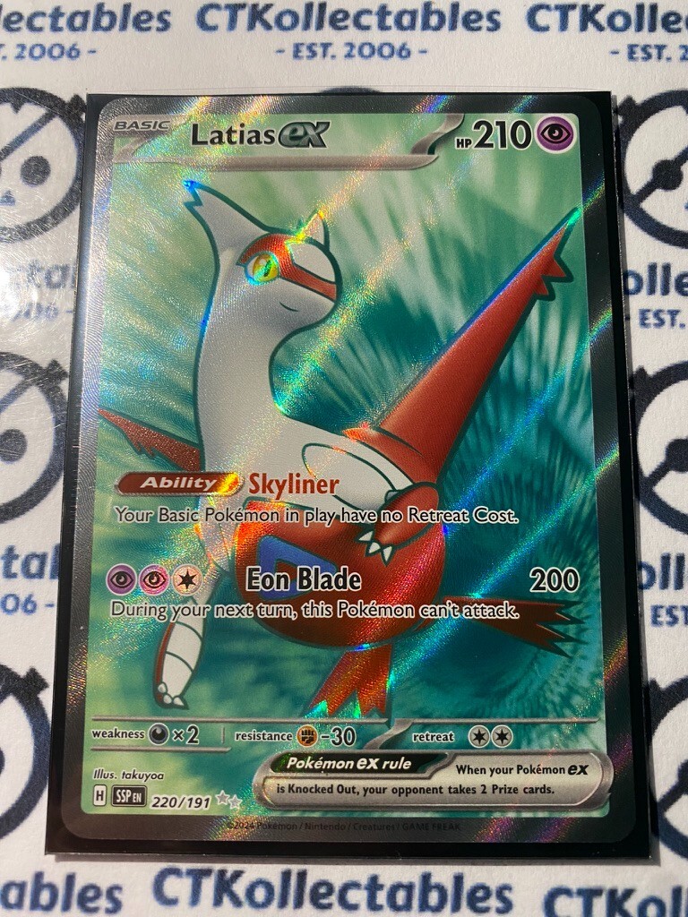 Latias Ex Full Art Ultra Rare #220/191 Surging Sparks Pokémon TCG