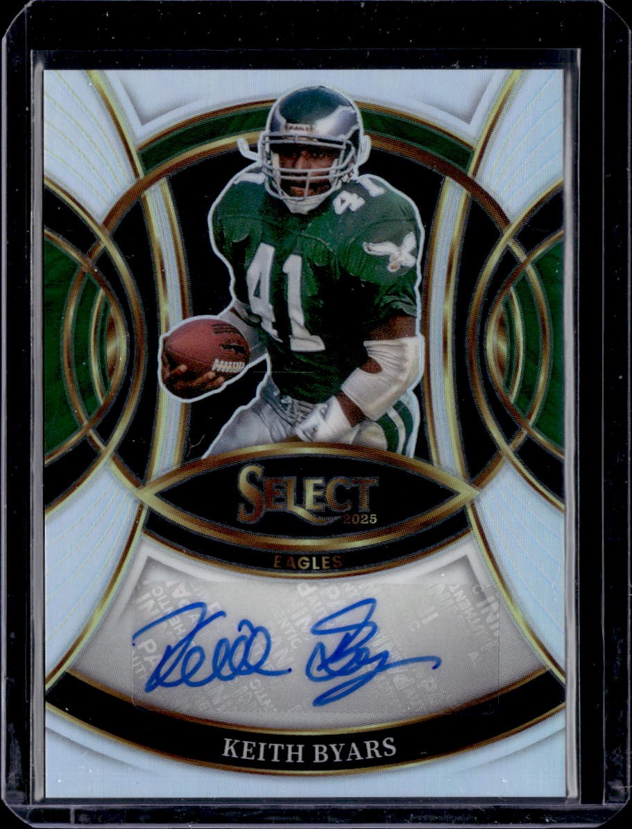 2025 Panini Select #SP-KBS Keith Byars Signatures Prizm