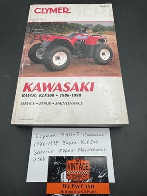 Clymer M466-2 Kawasaki 1986-1998 Bayou KLF300 Service - Repair - Maintenance