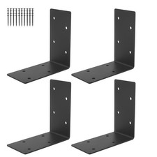 4 PCS 6x6x3 inch Heavy Duty Steel Corner Brackets Right Angle L-Brackets