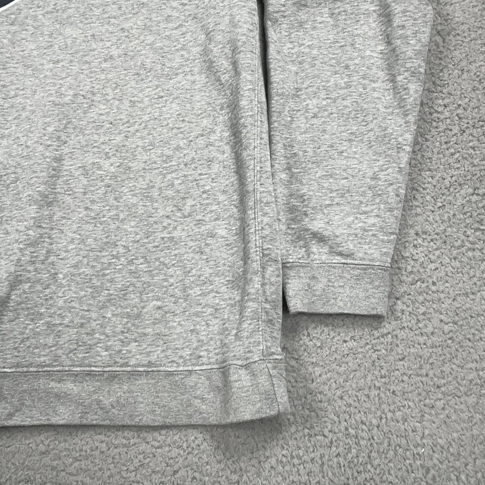 Moletom de basquete masculino grande cinza Nike Club Fleece Crew pulôver EUA - Imagem 3 de 4