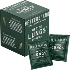 Betterbrand Better Lungs Detox Tea Caffeine F...