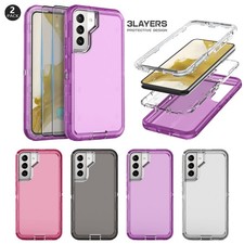 For Samsung Galaxy S22 S22 Plus Clear Rugged Case Cover /Glass Screen Protector