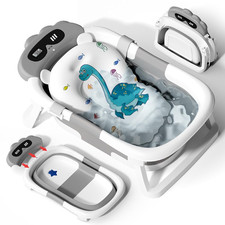 Baby Bathtub,Collapsible Bathtub for Newborn to Toddler,Durable Essential Infant