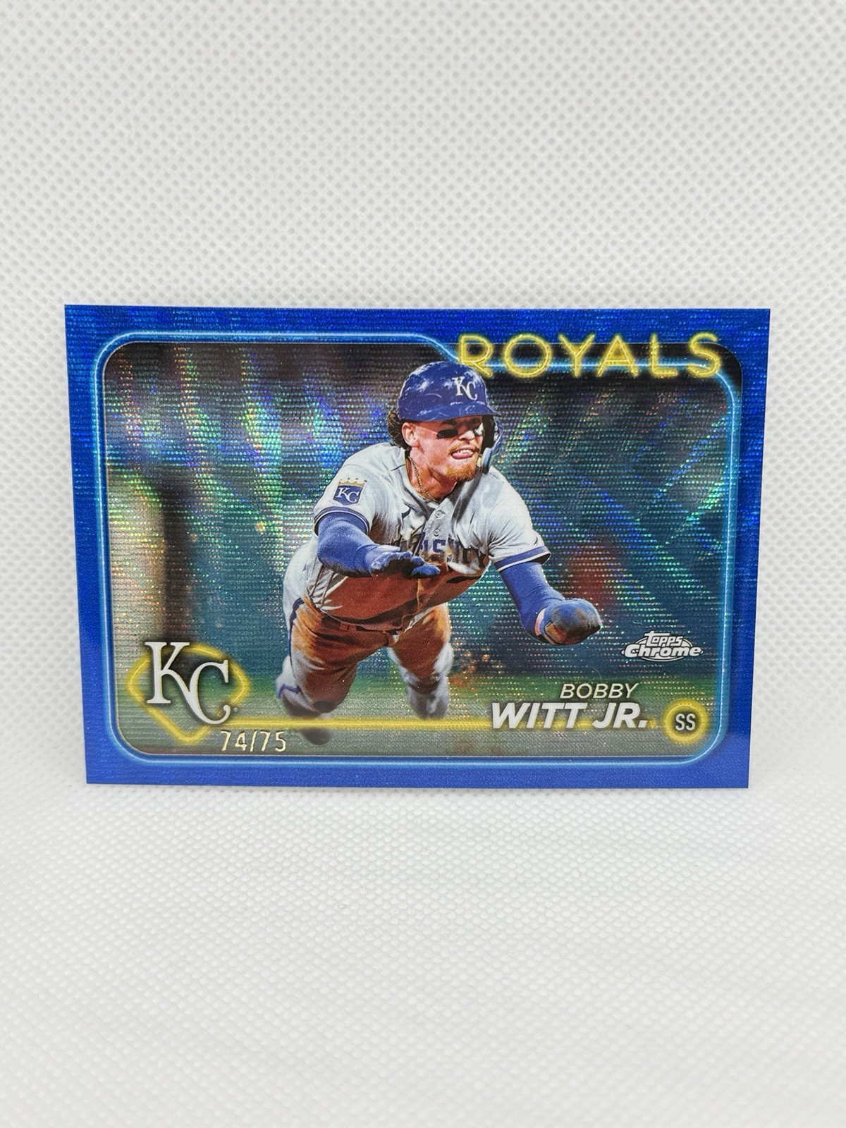 2024 Topps Chrome - Bobby Witt Jr. #120 Blue Wave Refractor /75